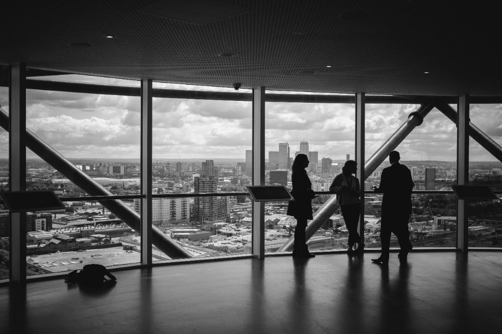 Business team reviewing city skyline — HK Synergy virtual assistant Cape Town